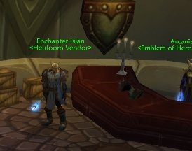 The heirloom vendors are located with the other emblem vendors inside ...